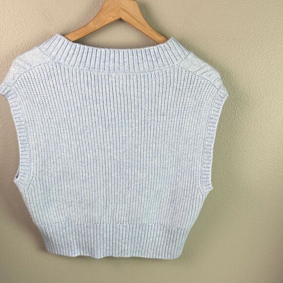 Sincerly Jules Powder Blue Sweater Vest - Picture 3 of 6